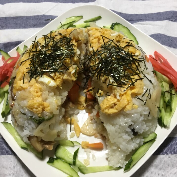 [レンチンで簡単]ツナ缶で美味しいちらし寿司